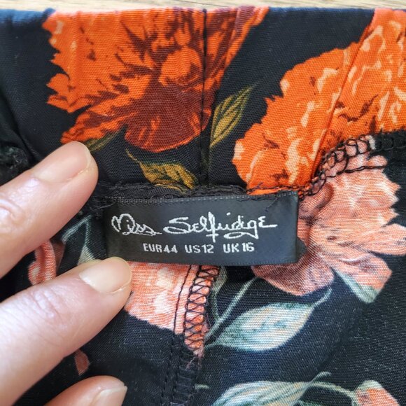 Miss Selfridge midi skirt in bloom floral 12 EUC - Picture 5 of 7